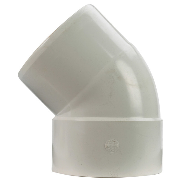 Plastic Trends ELBOW 45 PVC S&D6""HXSPIG P406